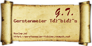 Gerstenmeier Tóbiás névjegykártya